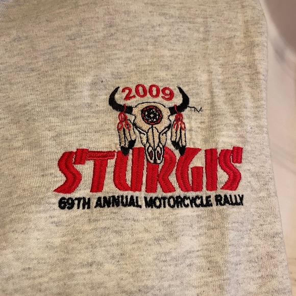 BUNDLE of Two 2009 Sturgis 69th Motorcycle Rally Henley Shirts, Never Worn, XL - Picture 9 of 14